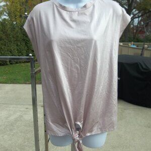 NWT A.K.A POSH PINK METALIC TOP 2X